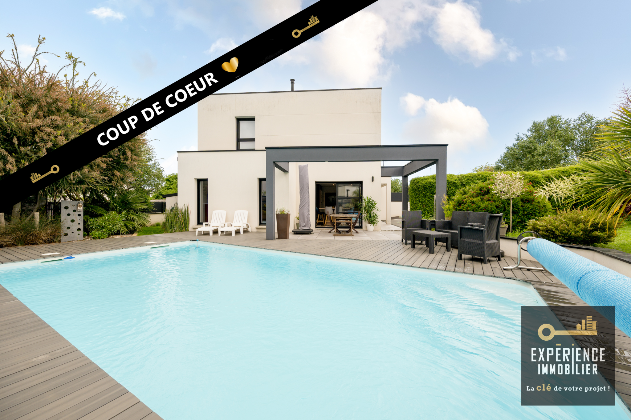 Superbe contemporaine avec piscine sur St Laurent